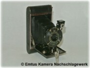 Hier wird die Kodak Vest Pocket Model B (Made in Canada) gezeigt