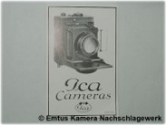 Ica Cameras und Zubehör 1925