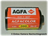 Hier wird der Agfa Agfacolor 200/24° (24+3 EXP.) Film gezeigt